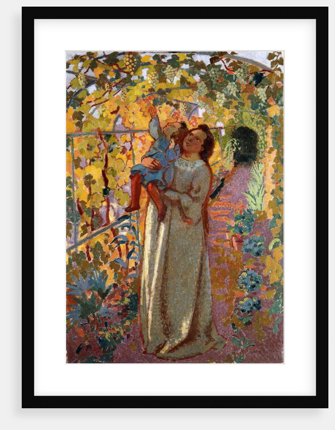 Mother and Child under the Vine; Mere et Enfant sous la Vigne by Maurice Denis