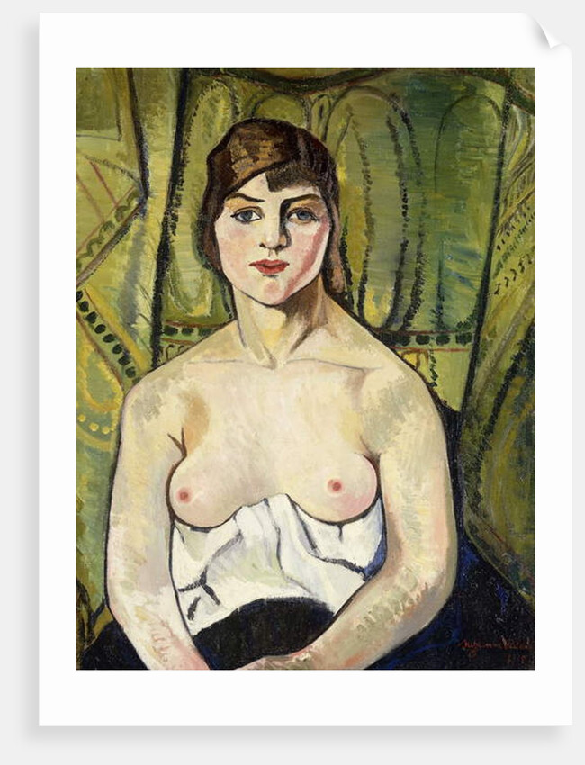 Woman with Bare Breasts; Femme aux Seins Nus, 1917 by Marie Clementine (1865-1938) Valadon