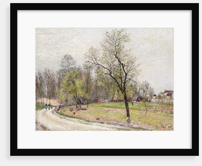 The Edge of the Forest in Spring, in Evening by Alfred Sisley