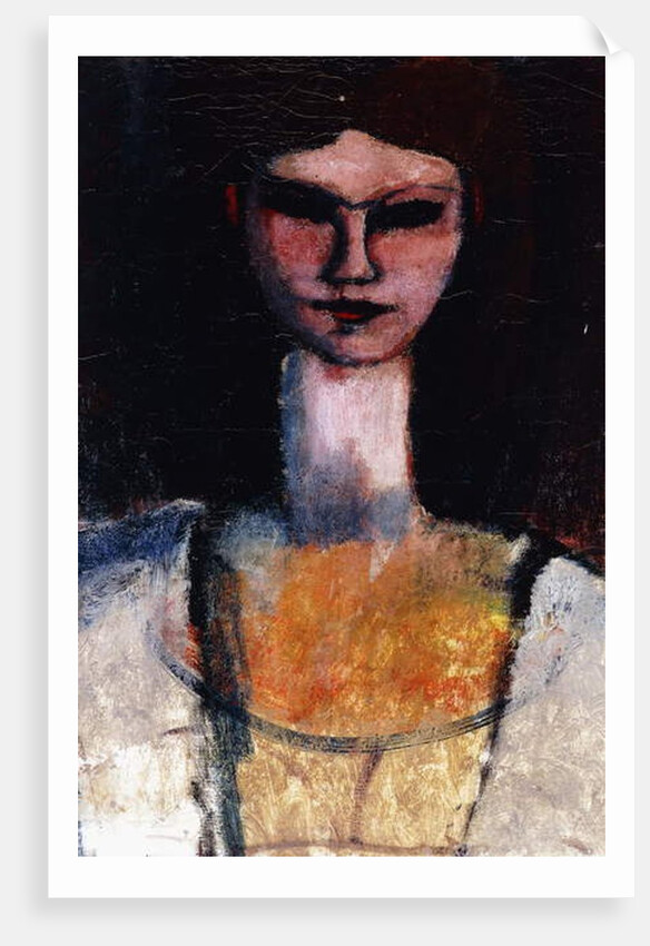 Bust of a Young Woman; Buste de Jeune Femme, c.1910-11 by Amedeo Modigliani
