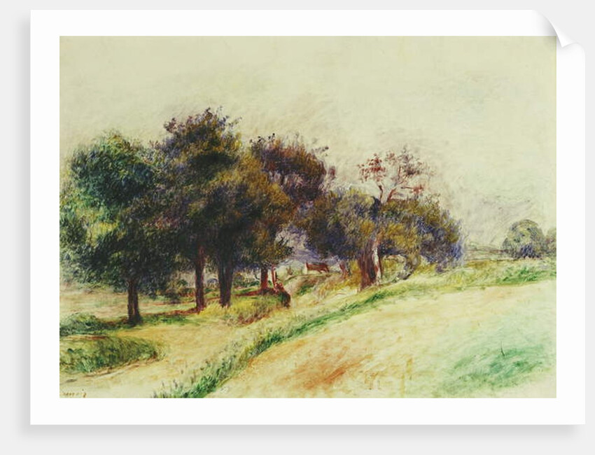 Landscape; Paysage, by Pierre Auguste Renoir