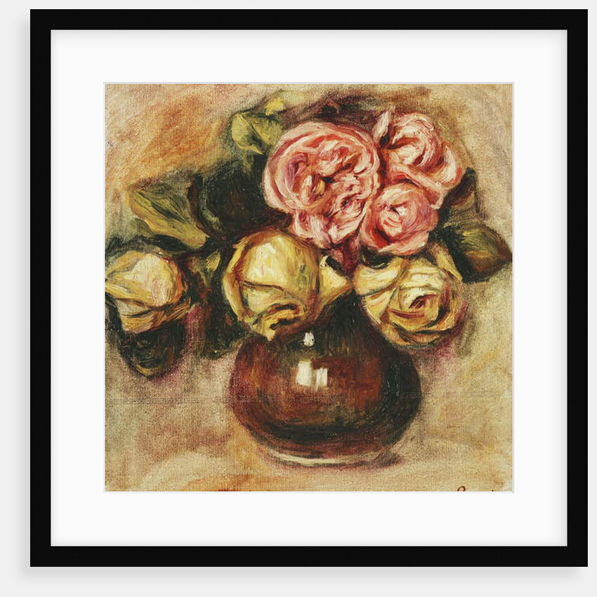 Vase of Roses; Vase de Roses by Pierre Auguste Renoir