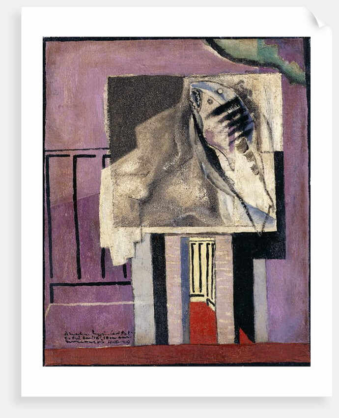 Still Life in front of Balcony by Louis Marcoussis