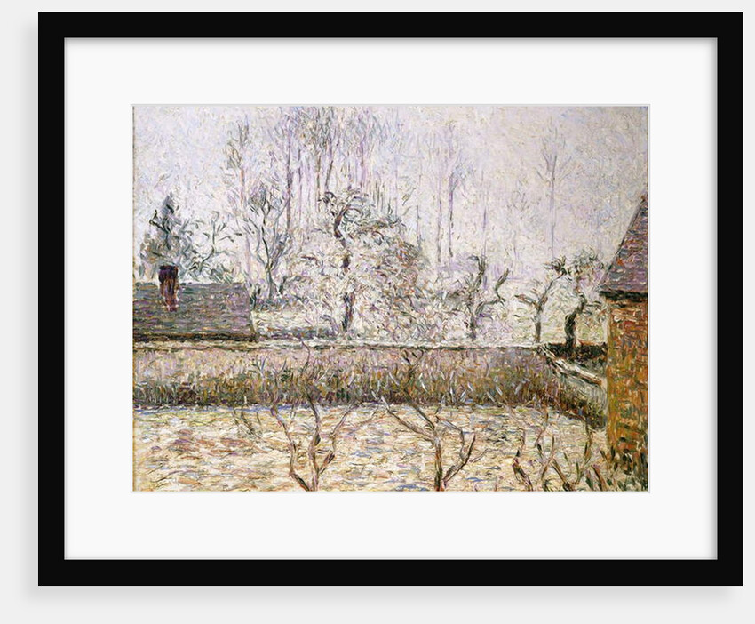 Landscape with Frost and Mist, Eragny; Paysage, Givre et Brume, Eragny by Camille Pissarro