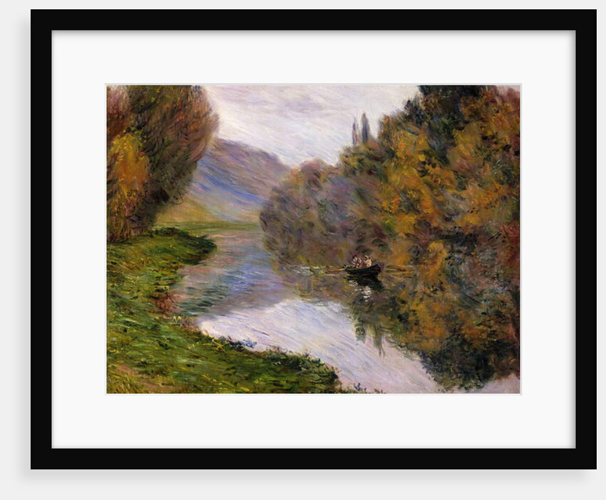 Boat on the Seine near Jeufosse by Claude Monet
