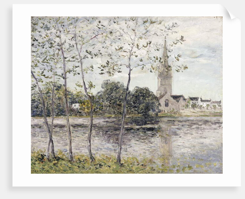 By the Pond at Rosporden, Finistere; Au Bord de l'Etang a Rosporden, Finistere, 1911 by Maxime Emile Louis Maufra