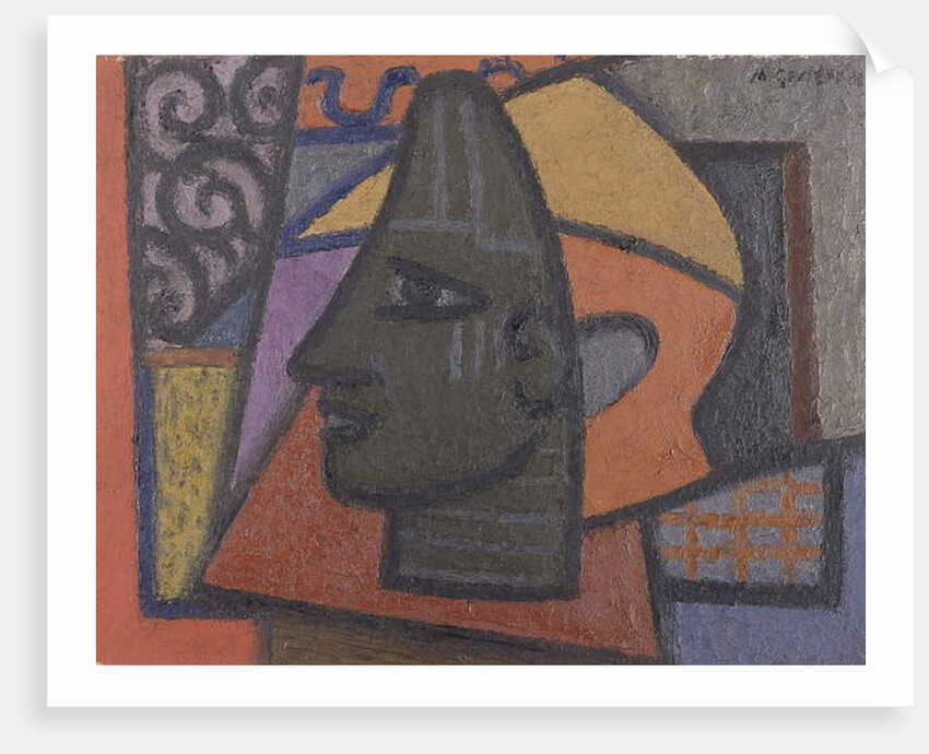 Design with Benin Head by Mark Gertler