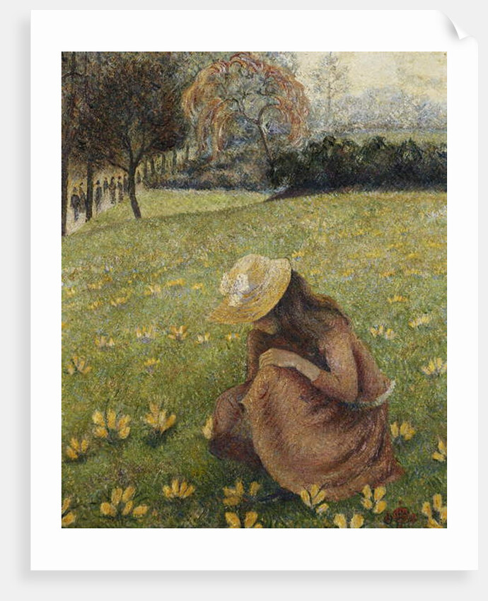 Crocuses by Lucien Pissarro