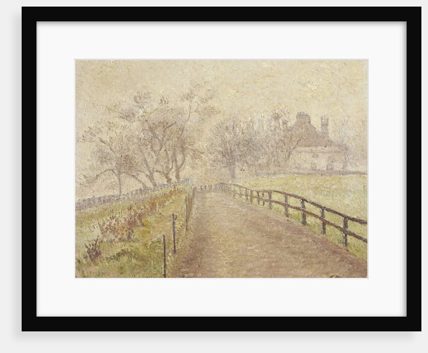 A Foggy Morning, Mortlake, 1907 by Lucien Pissarro