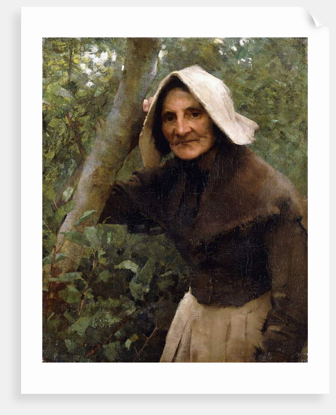 A Toiler Still; An Old Woman, North Lincolnshire, 1887 by George Clausen