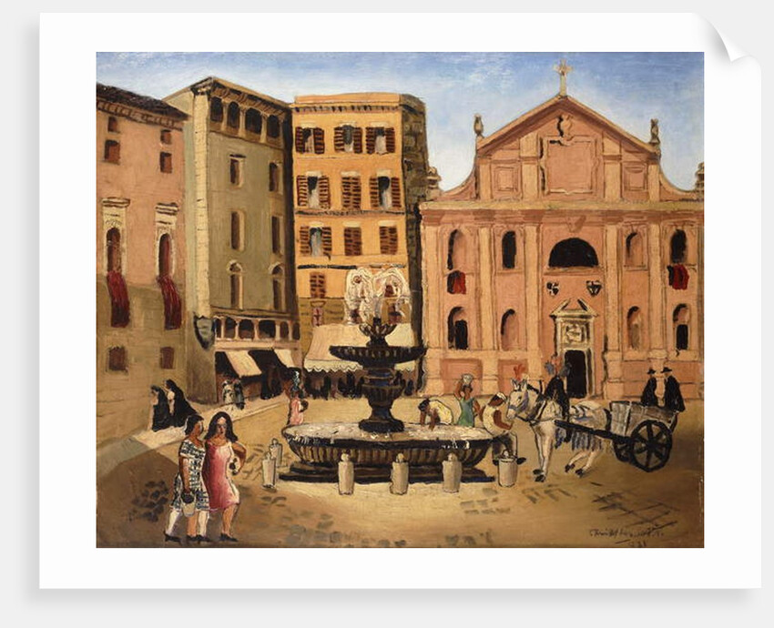 Square in Rome, 1925 by Christopher Wood
