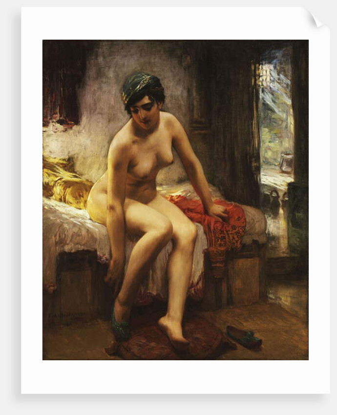 An Algerian Prostitute by Frederick Arthur Bridgman