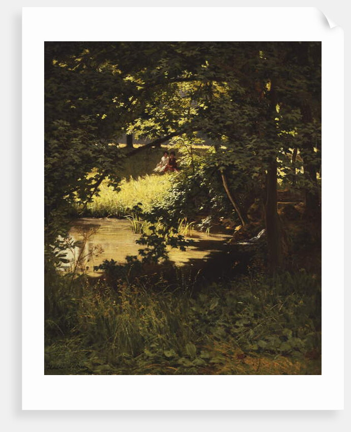 A Summer's Day by the River by Henri Biva