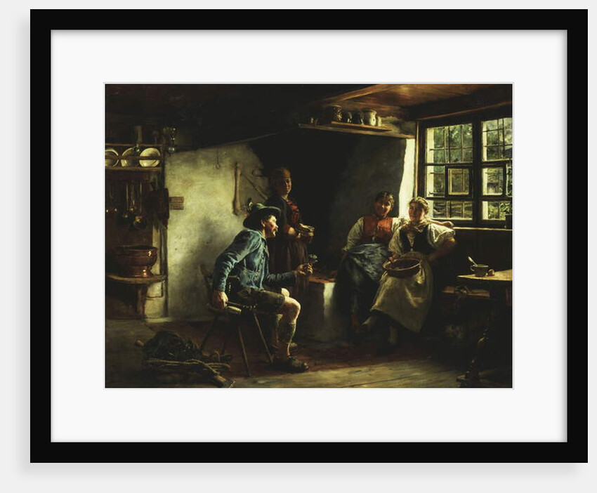 The Courtship, 1880 by Emil Karl Rau