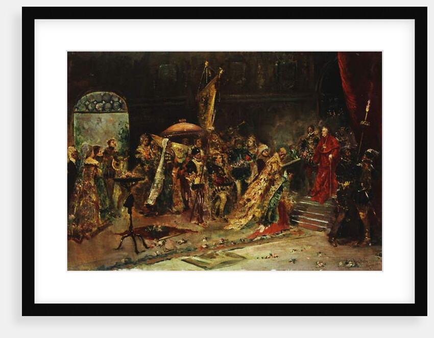Presentation to the Cardinal, 1877 by Salvador Sanchez Barbudo