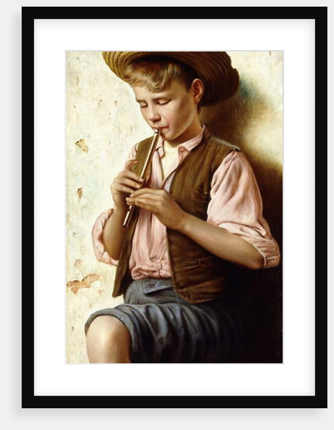 A Young Boy with a Flute by Vittorio Rignano