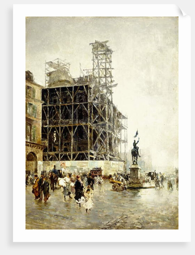 Place de Pyramides by Giuseppe or Joseph de Nittis