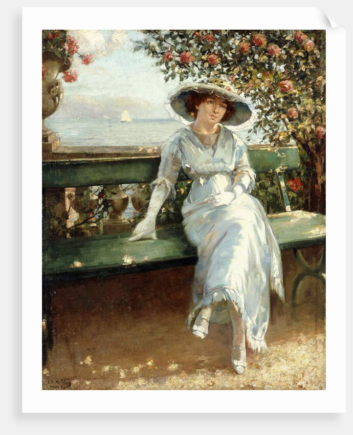 Afternoon by the Sea, Cannes by Franz M. Melchers