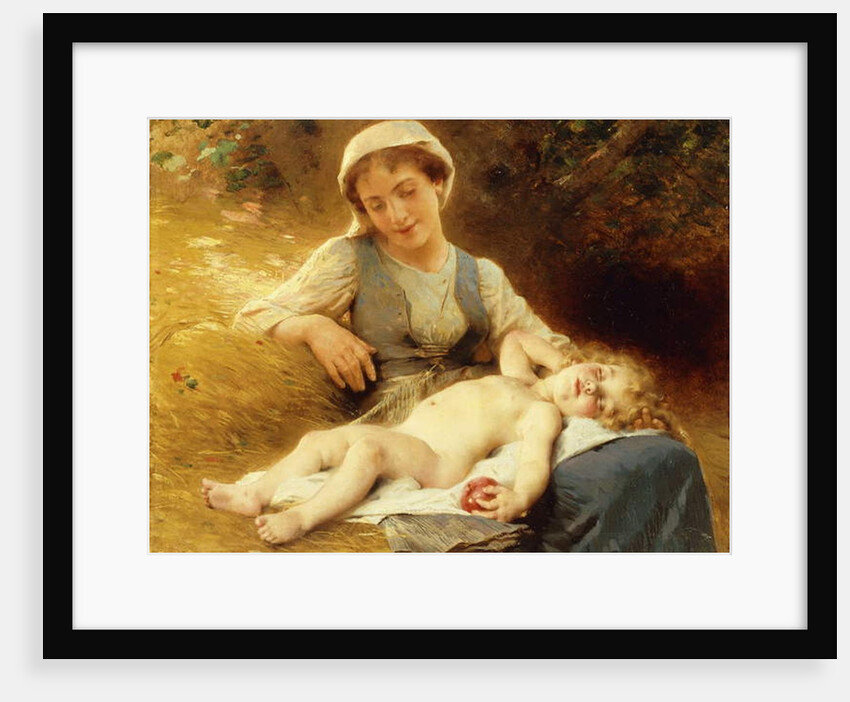 A Mother with her Sleeping Child, 1896 by Leon Bazile Perrault