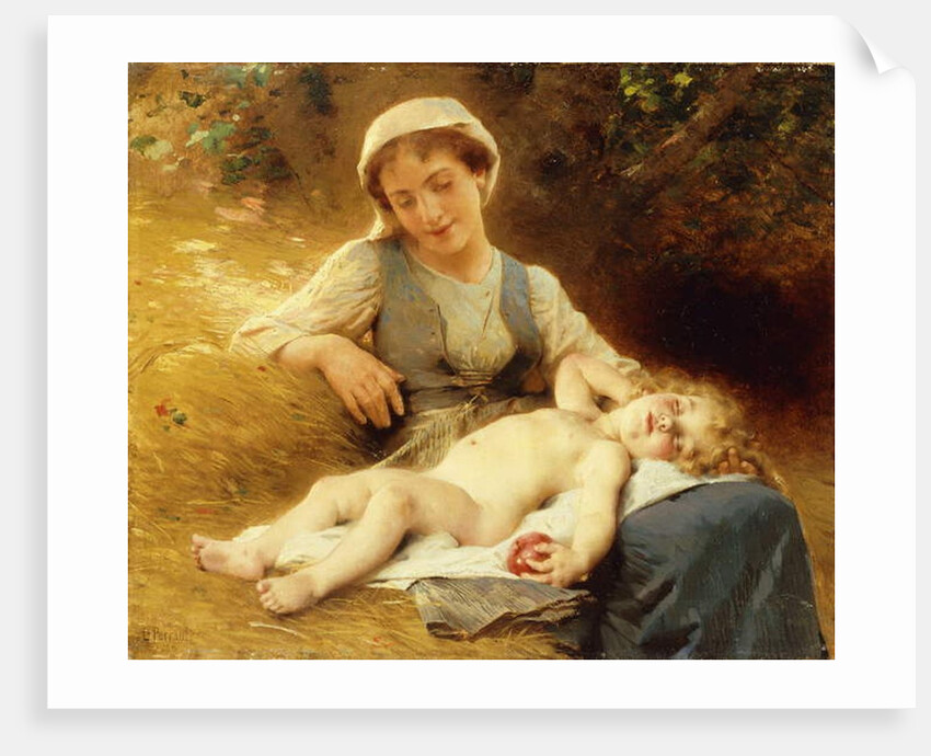 A Mother with her Sleeping Child, 1896 by Leon Bazile Perrault