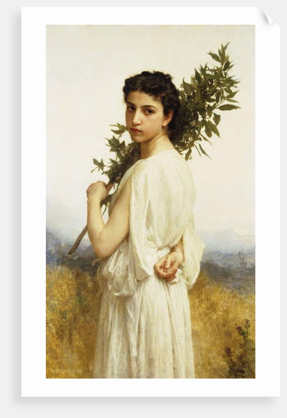 A Nymph Holding a Laurel Branch, 1900 by William-Adolphe Bouguereau