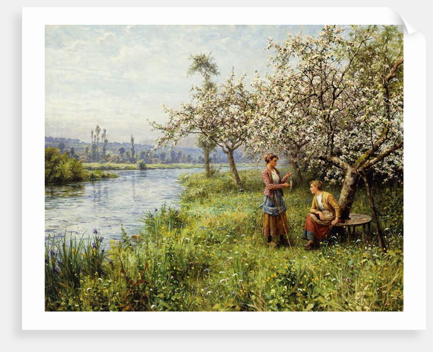 Country Women after Fishing on a Summer's Day by Louis Aston & Knight Daniel Ridgway (1839-1924) Knight