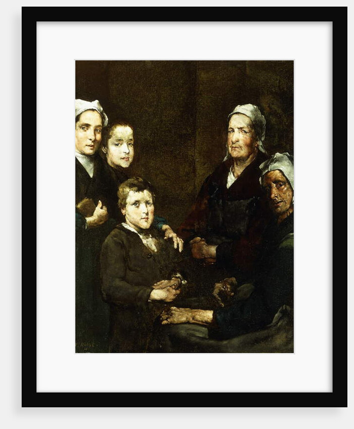 The Breton Family; La Famille Bretonne by Auguste Theodule Ribot