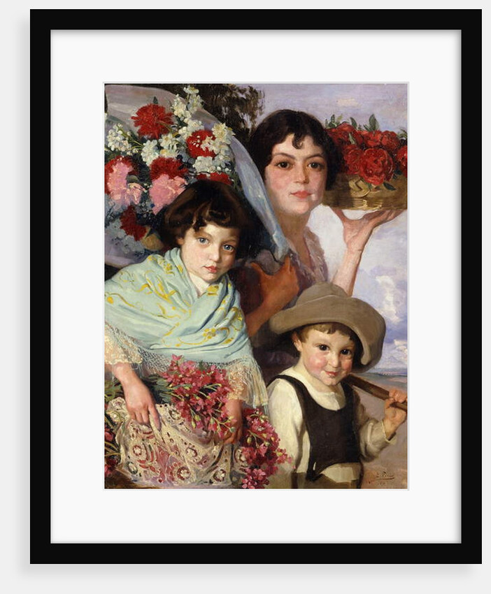 Flower Gatherers, 1916 by Eduardo Ferrer Comas