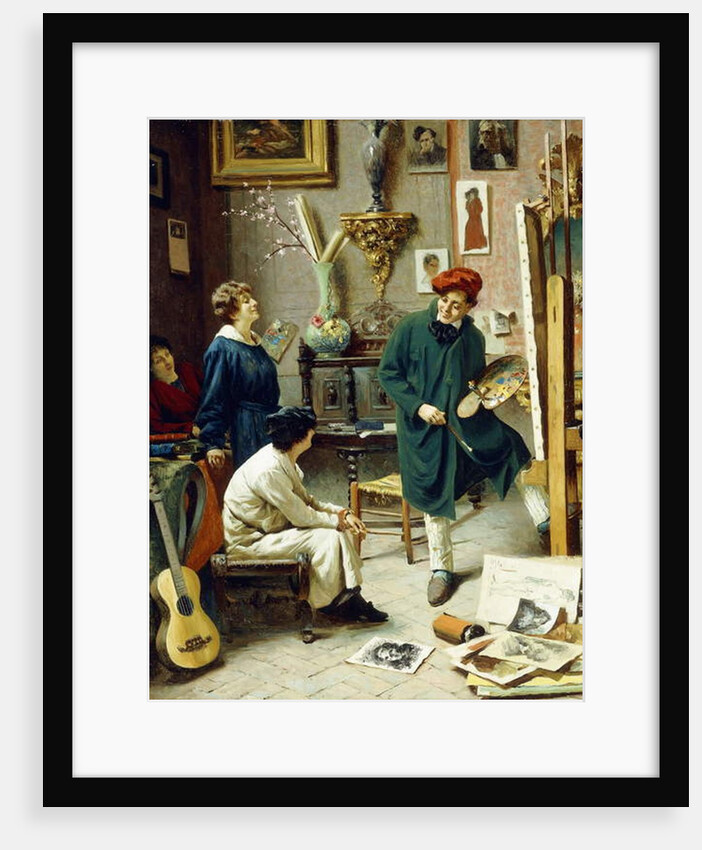 The Artist's Studio by Pompeo Massani