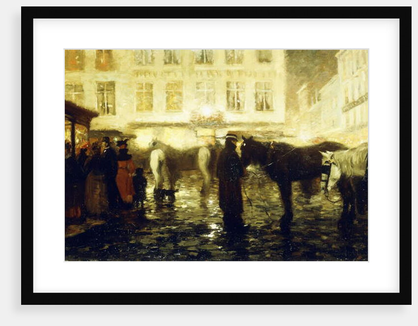 A Paris Street, Evening by Victor Gilsoul