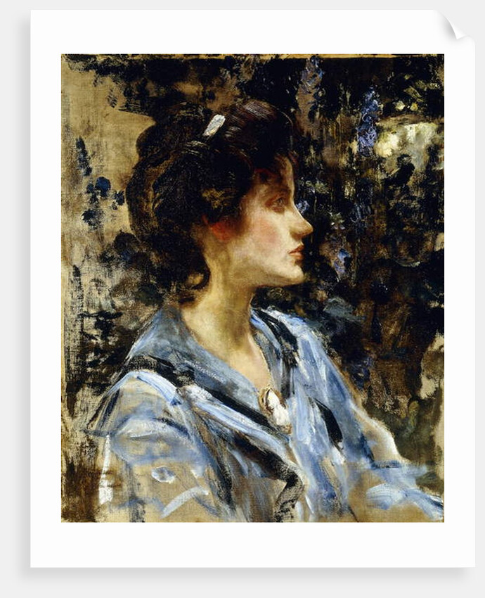 Young Woman in Blue - Miss H. Strom by James Jebusa Shannon