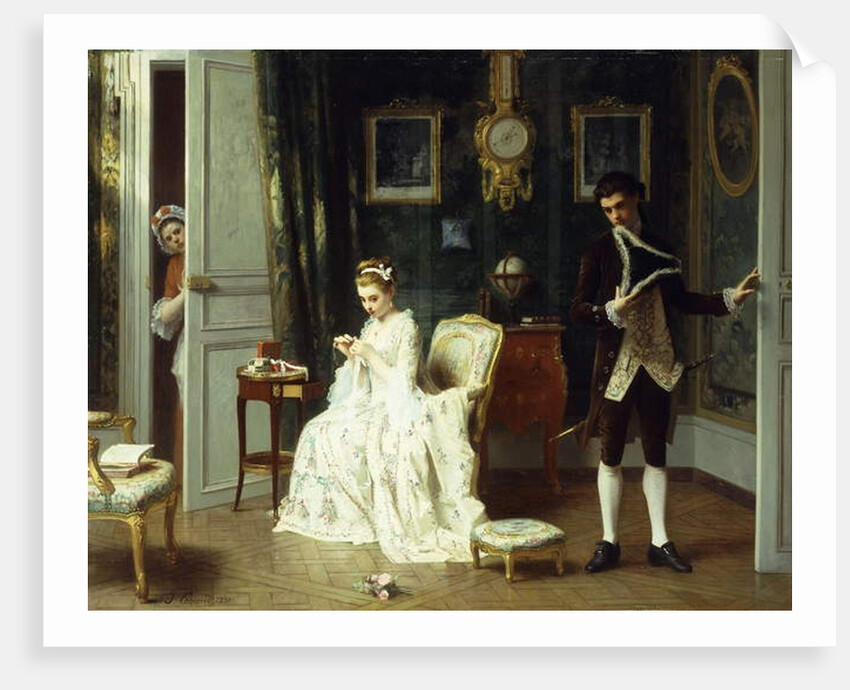 The Visitor, 1881 by Joseph Caraud