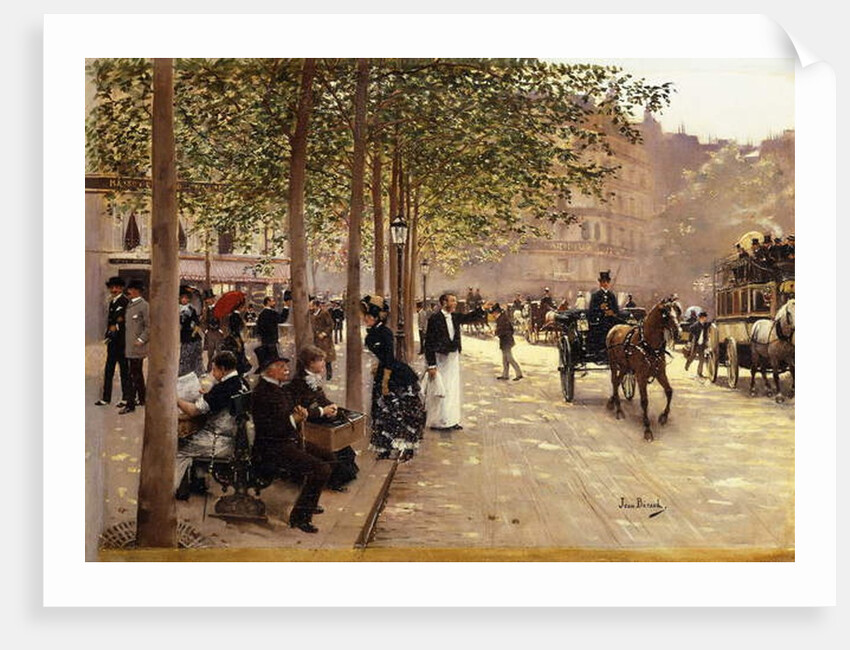 A Paris Street; Une Avenue Parisienne, c.1880 by Jean Beraud