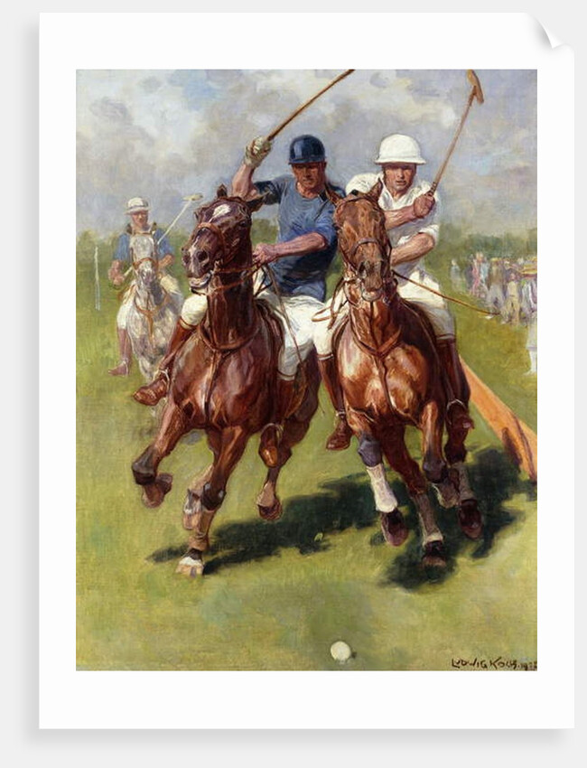 A Polo Match, 1922 by Ludwig Koch