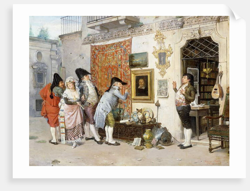 The Antiquarian; El Anticuario, 1872 by Francisco Peralta del Campo