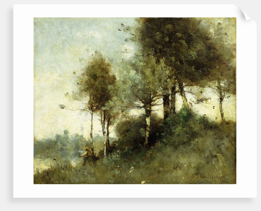 The Fisherman; La Pecheur by Paul Desire Trouillebert