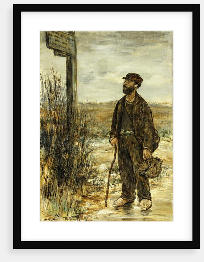 The Tramp; Un Clochard by Jean Francois Raffaelli