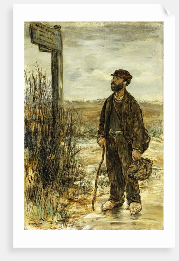 The Tramp; Un Clochard by Jean Francois Raffaelli