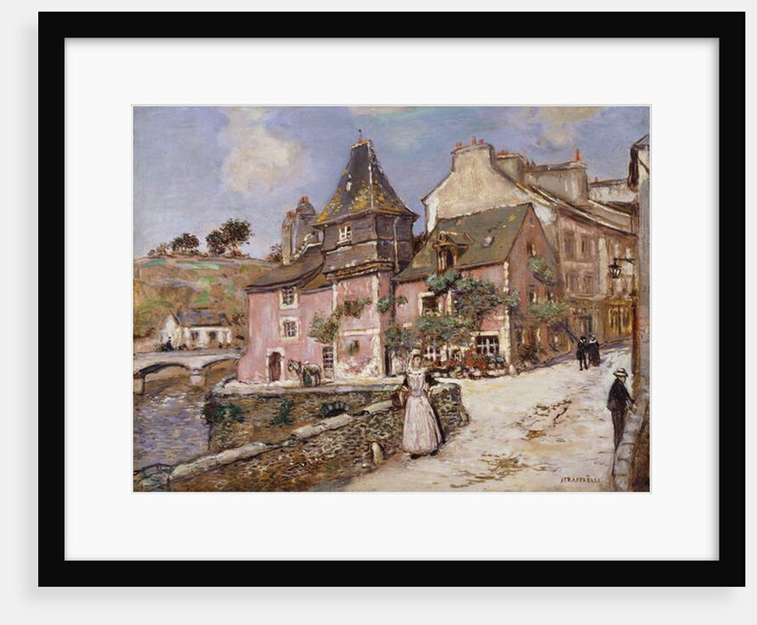 Breton Town Scene by Jean Francois Raffaelli