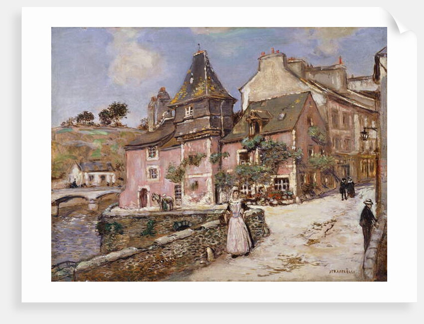 Breton Town Scene by Jean Francois Raffaelli