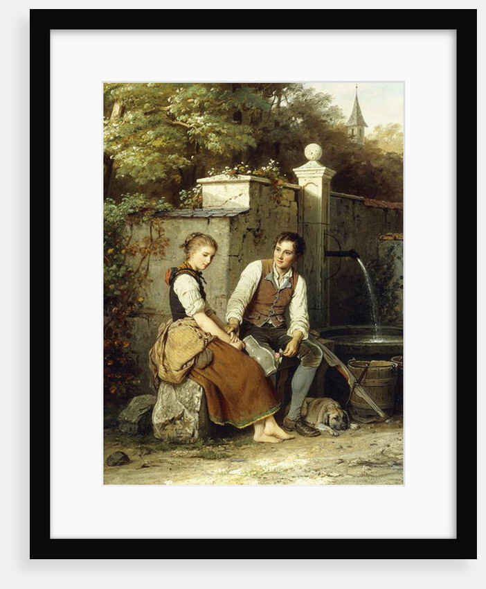 At the Well, 1872 by Johann Georg Meyer von Bremen