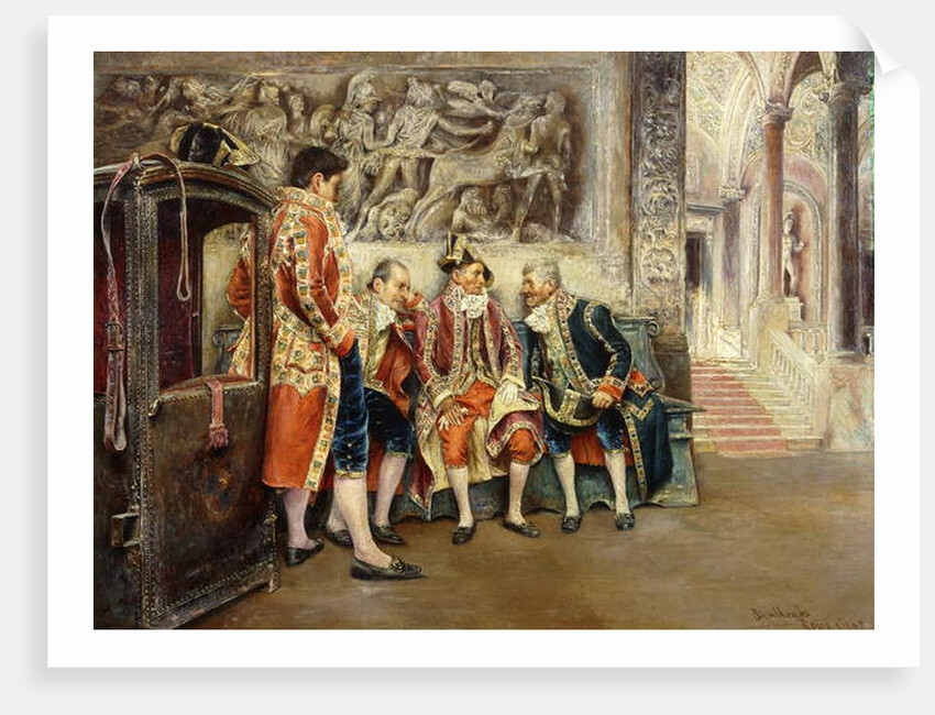 Waiting for his Eminence, 1902 by Jose Gallegos Arnosa