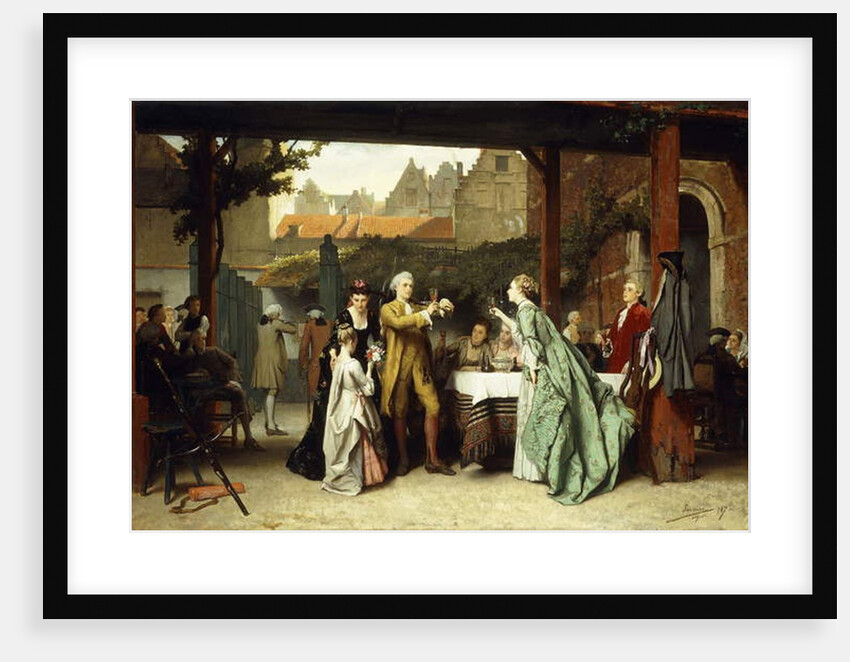 Toasting the Winner, 1870 by Auguste Serrure