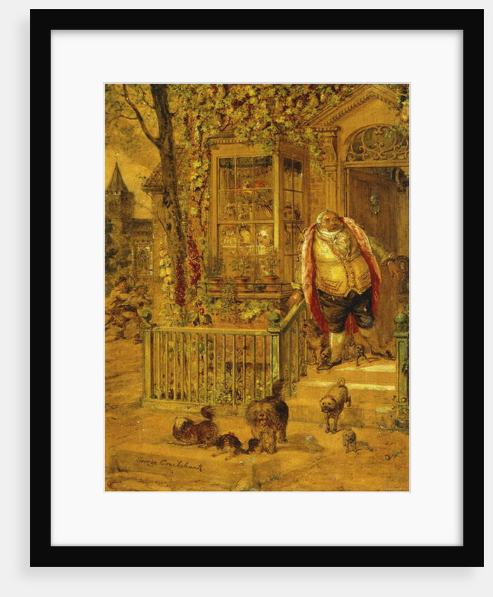 A Runaway Knock by George Cruikshank