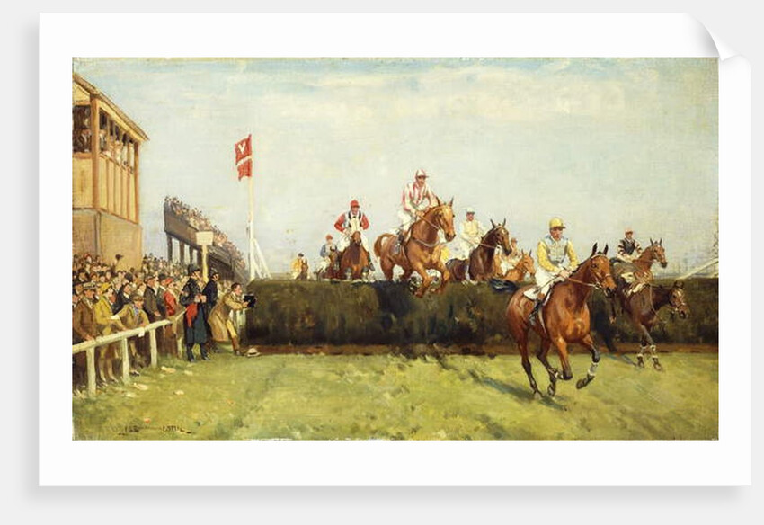 The Grand National Steeplechase: Valentine's Jump by John Sanderson Wells