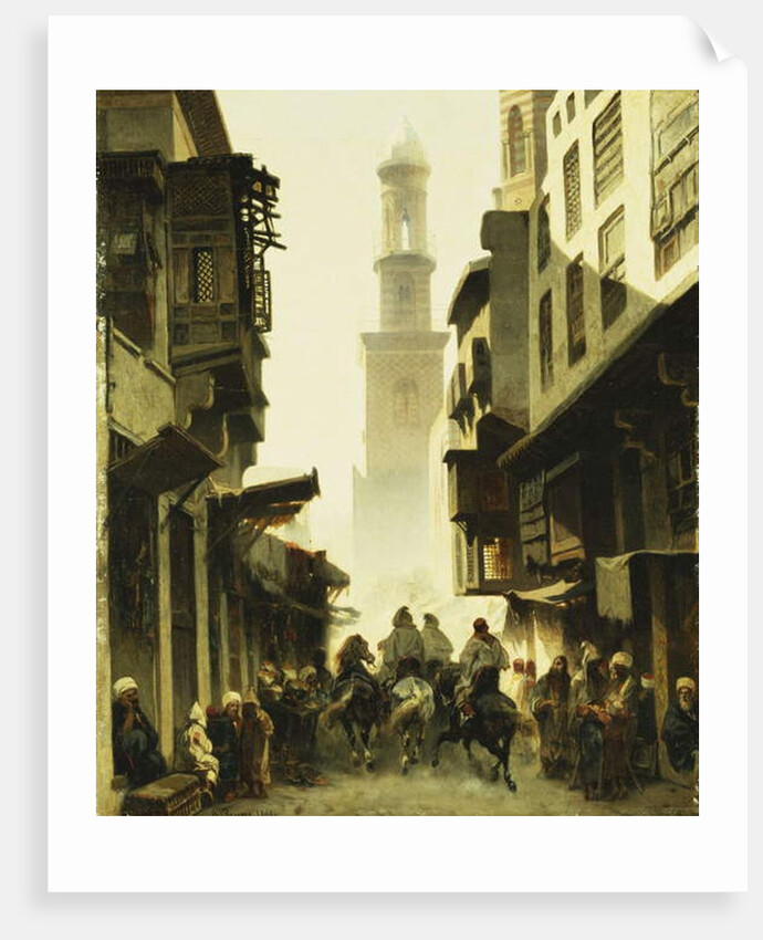 Street Scene in Damascus, 1861 by Alberto Pasini