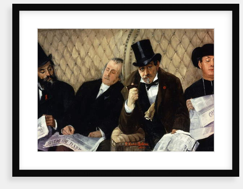 In the Railway Carriage, 1879 by Pierre Carrier-Belleuse