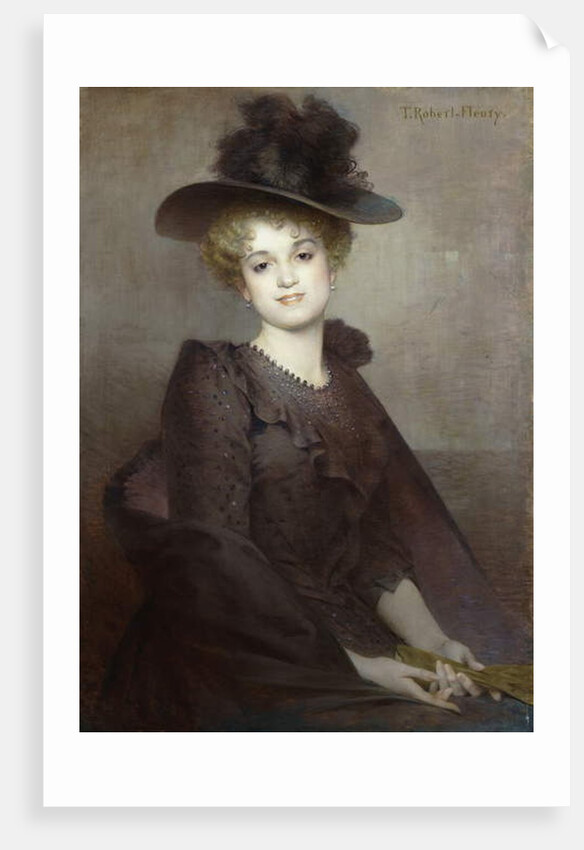 Portrait of a Seated Woman by Tony Robert-Fleury