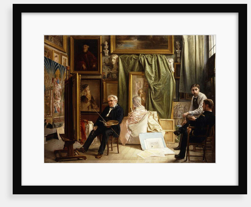 The Artist's Studio by Victor Mottez