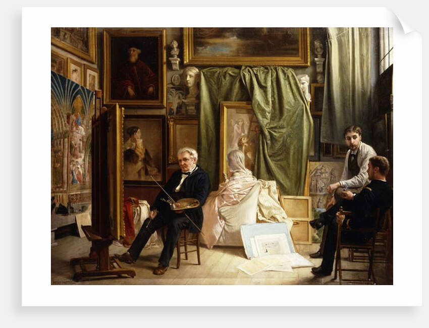 The Artist's Studio by Victor Mottez